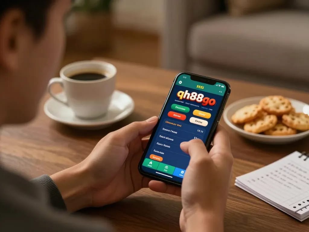Using the qh88go app for strategic betting with engaging gameplay elements visible.