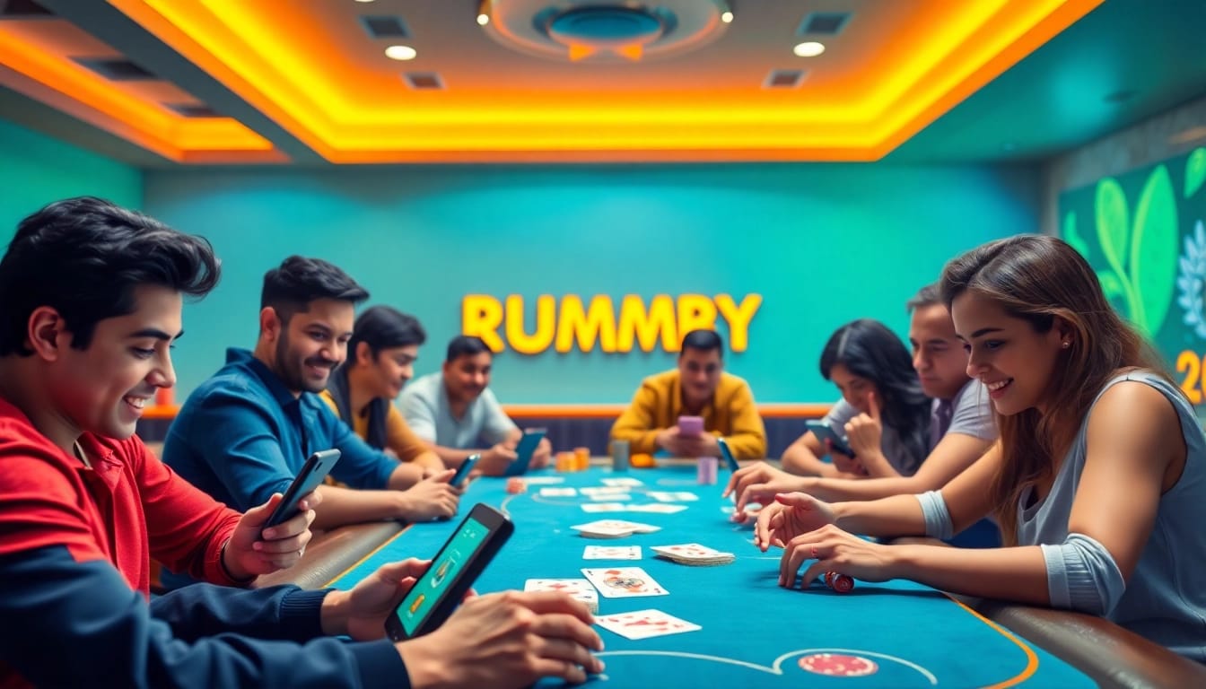 Engaged players enjoying yono rummy in a lively online gaming environment.
