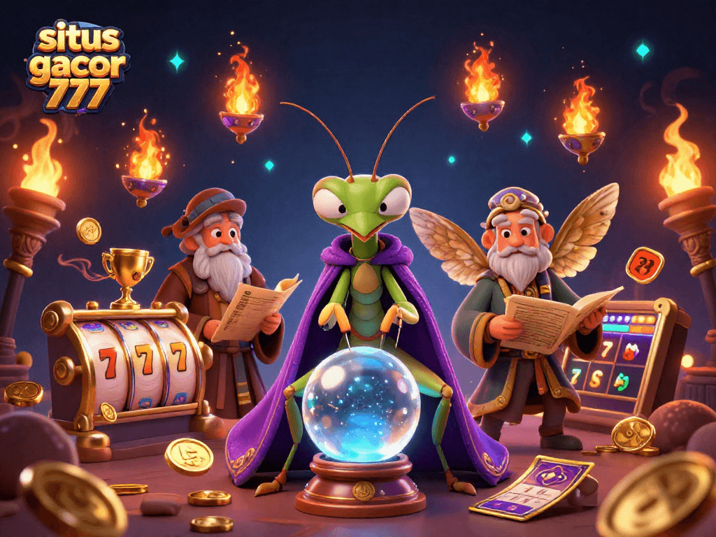 Experience the excitement of situs slot gacor 777 with vibrant characters and dynamic elements in a captivating casino scene.