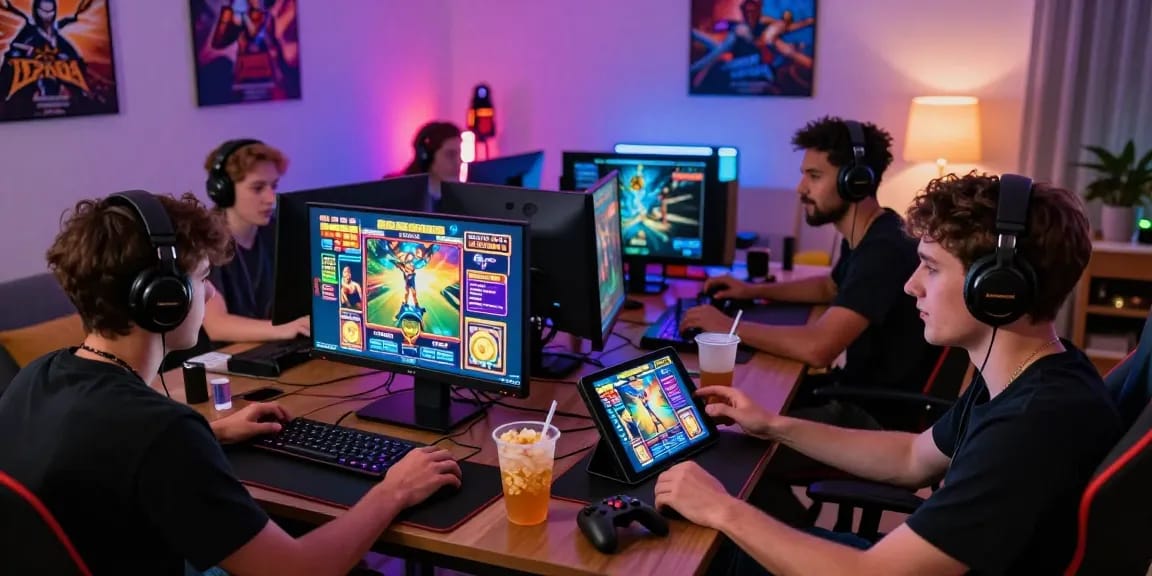 Permainan slot online diana4d yang mengasyikkan dengan pemain beragam di ruangan penuh energi.