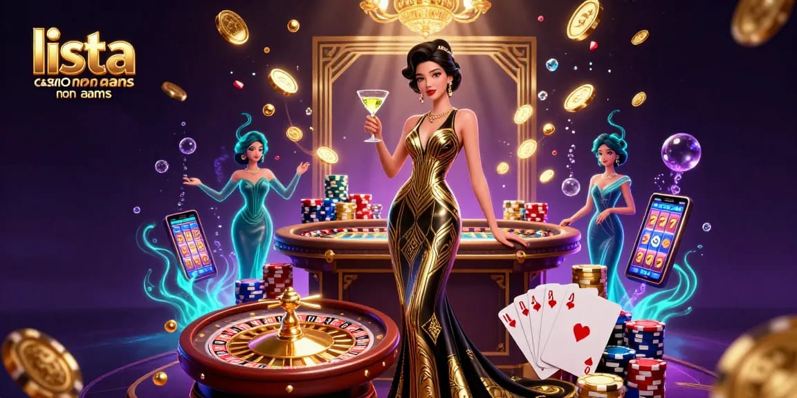 Scopri l'emozione di lista casino non aams con monete d'oro, roulette e un'atmosfera di casinò di lusso.