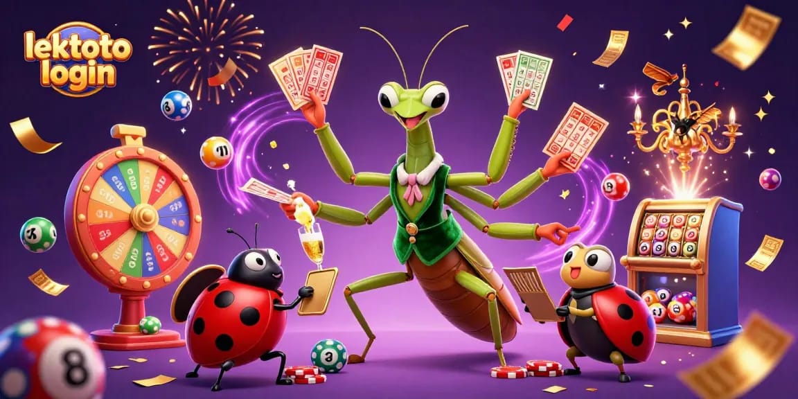 Experience the thrill with lektoto login, featuring dynamic lottery balls and a vibrant gaming atmosphere.