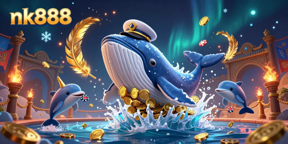Experience the excitement of nk888 with playful dolphins, a golden-horned narwhal, and treasure-filled adventures!