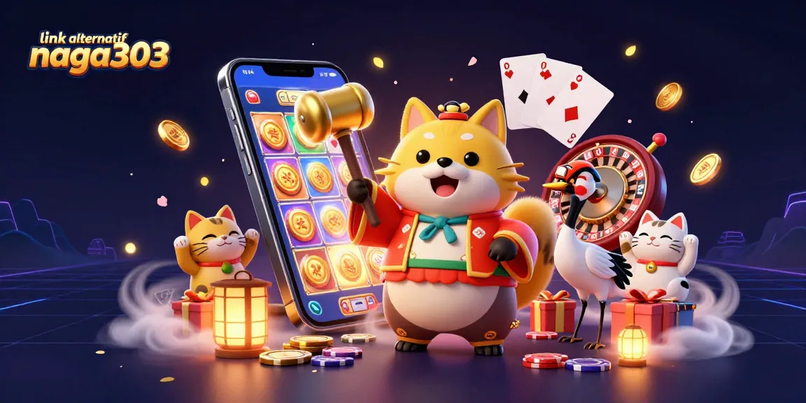 Experience the thrill of winning with link alternatif naga303 at this vibrant casino scene.