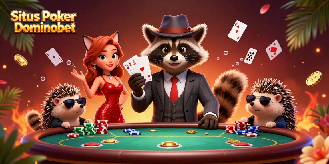 Situs Poker Dominobet highlights an exciting poker game with charming characters and dynamic elements
