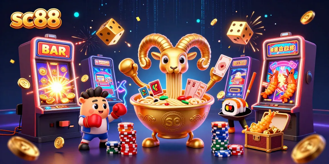 Experience thrilling gameplay with sc88's dynamic casino scene featuring slots and vibrant characters.