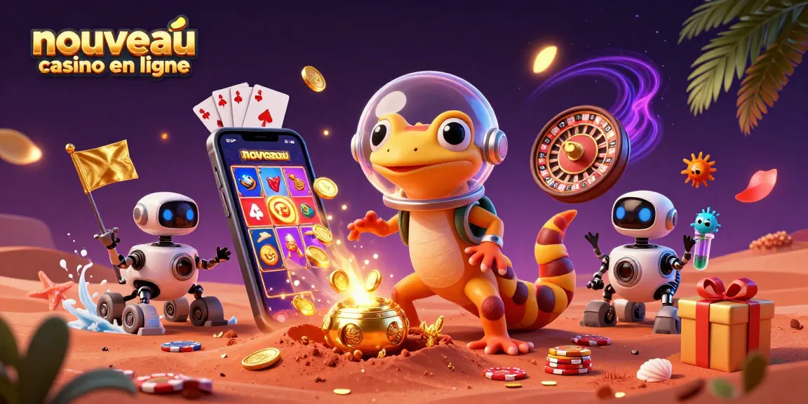 Profitez d'une expérience excitante avec le nouveau casino en ligne grâce à cette illustration numérique captivante.