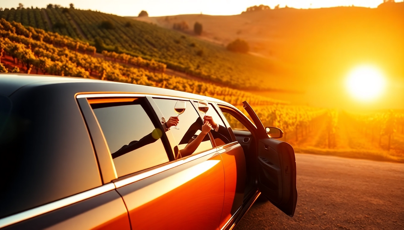 Enjoy a lavish experience with wine tour limo packages featuring luxury limousines and vineyards.