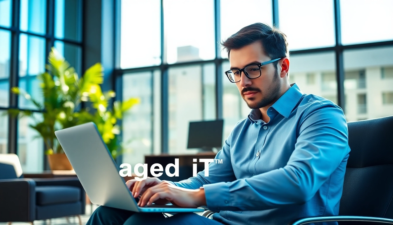 Find reliable msp companies near me while an IT expert evaluates data in a bright office.