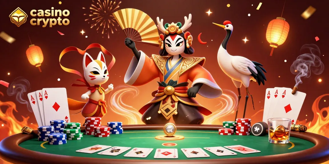 Découvrez le casino crypto avec des personnages colorés, des jetons de poker et des effets spectaculaires.