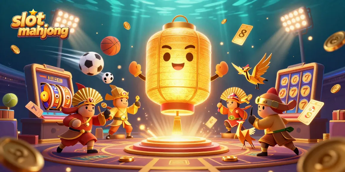 Spin and win in exciting slot mahjong games featuring animated golden characters and vibrant casino elements.