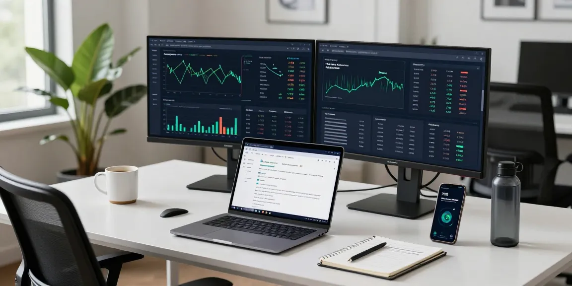 Cricbet advanced digital workspace showcasing cryptocurrency charts and DeFi platforms.