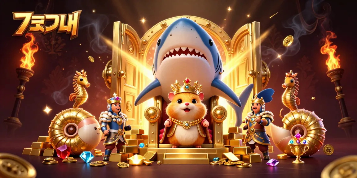 Engage inแทงบอล while enjoying a regal scene of a hamster king and treasure amidst a dynamic casino backdrop.
