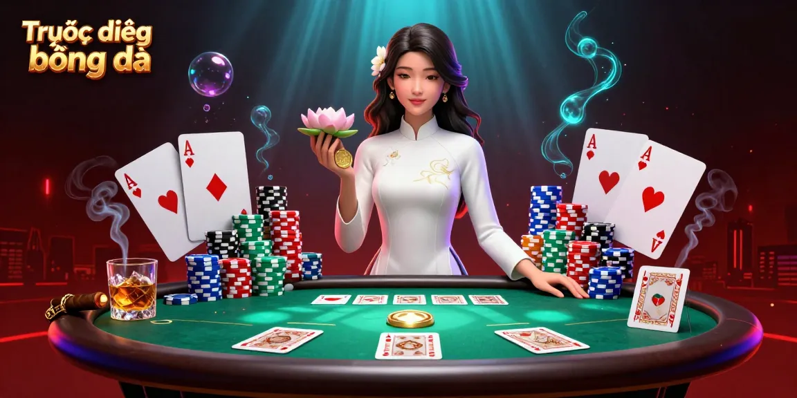 Experience Trực tiếp bóng đá with vibrant poker action in an engaging 3D illustration.