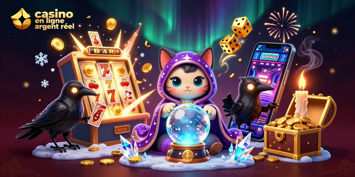 Jouer au casino en ligne argent réel avec des machines à sous, un chat mystique et des flammes dansantes