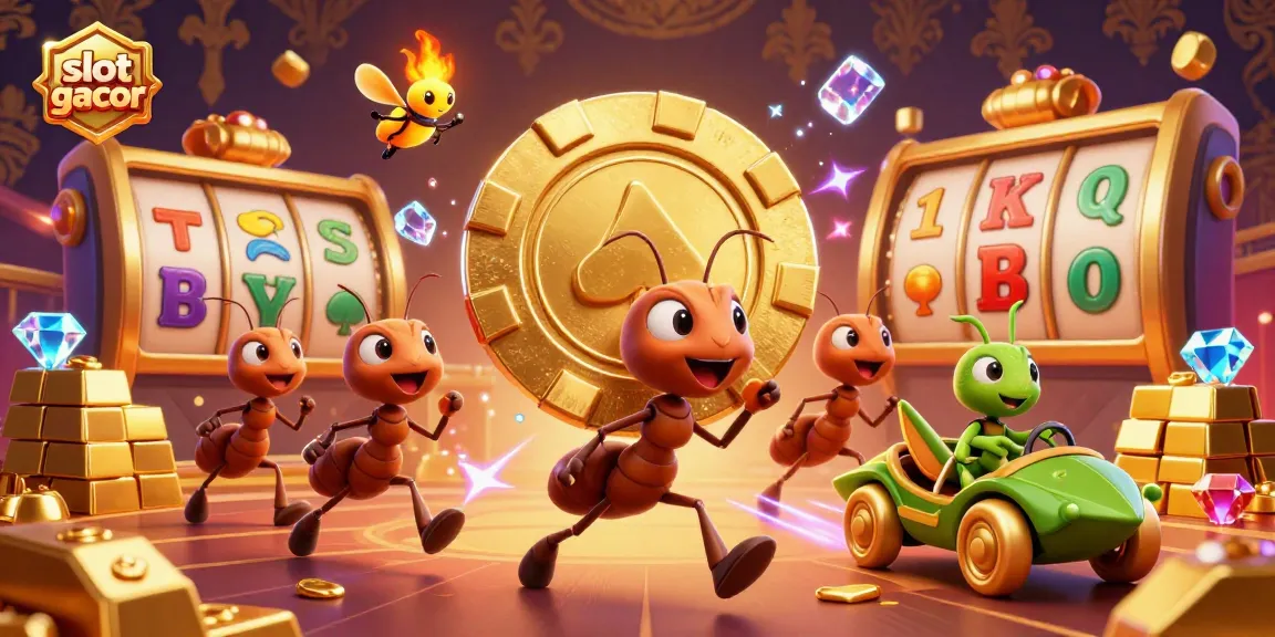 Menangkan slot gacor dengan tim semut kartun yang mencuri chip emas raksasa di kasino.