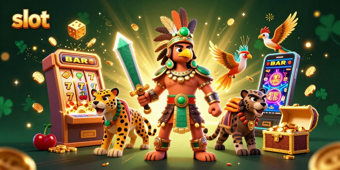 Permainan slot yang mengasyikkan dengan mesin slot yang meledak koin dan elemen judi yang berkilauan.