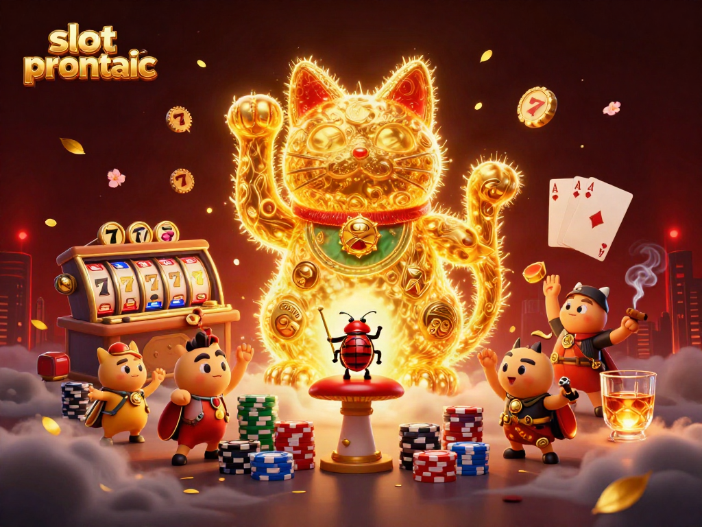 Menangkan jackpot slot pragmatic dengan cat keberuntungan unik di dalam ilustrasi 3D menggembirakan.