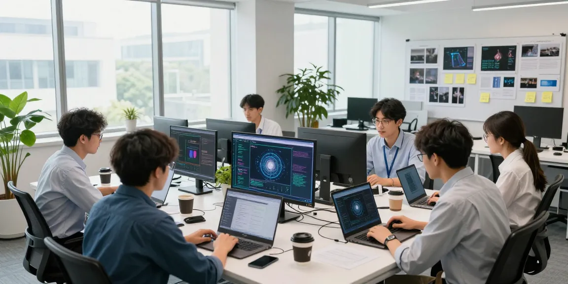 Detect AI image analysis in a collaborative tech workspace, showcasing advanced moderation tools.