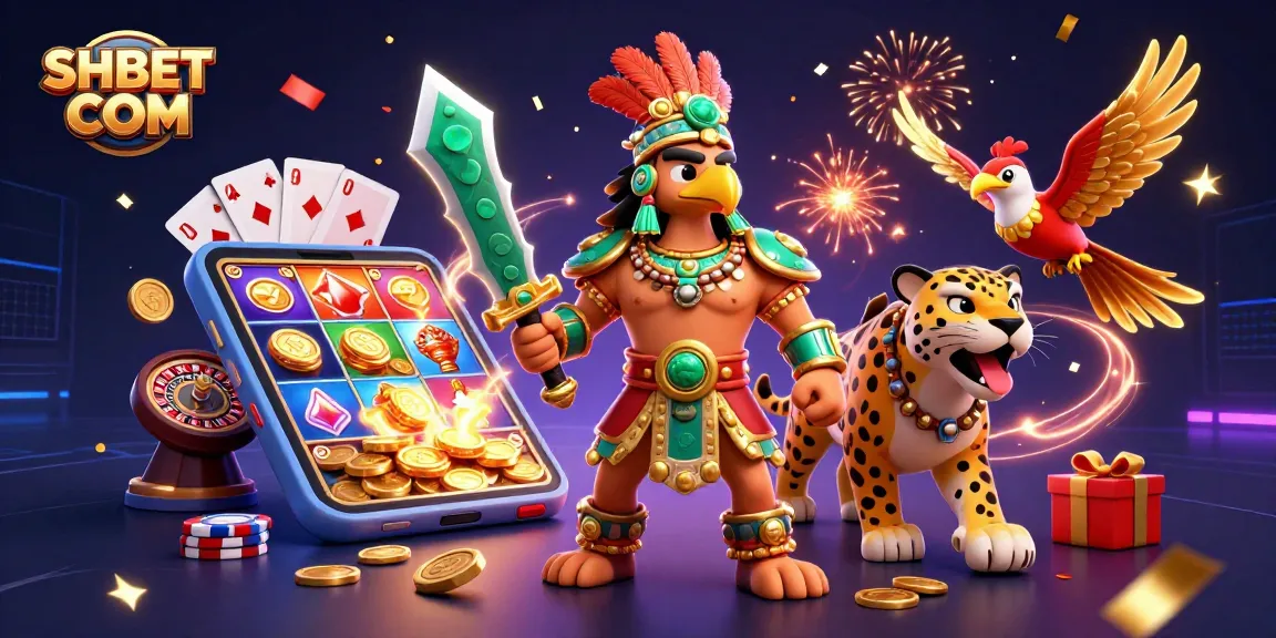 Engage with SHBET COM casino gaming through thrilling 3D Aztec warriors and vibrant slot games.