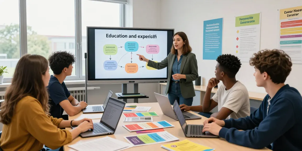 Students exploring post-16 options UK in a vibrant classroom workshop.