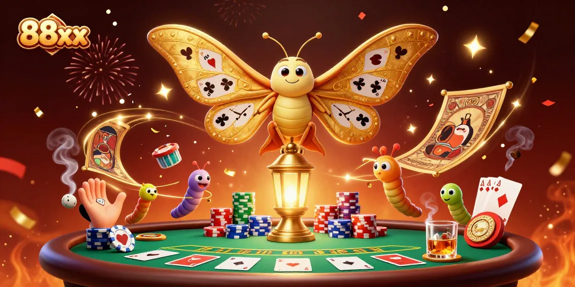 Engage in thrilling casino action with the 88xx inspired characters and elements in a vibrant atmosphere.