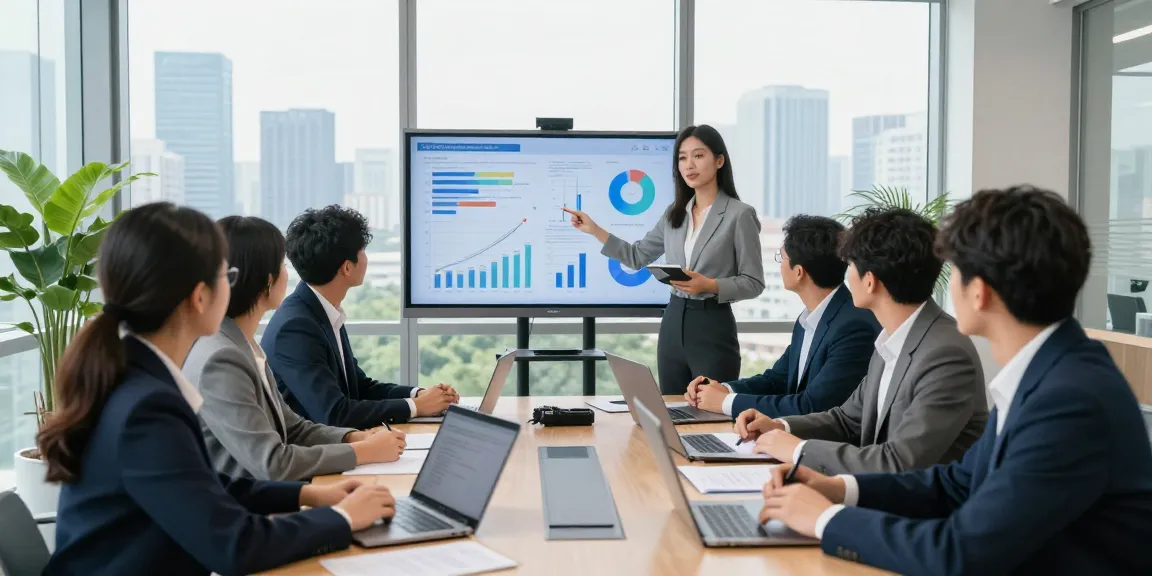 Team discussing MBM growth strategies in a modern business meeting setting.