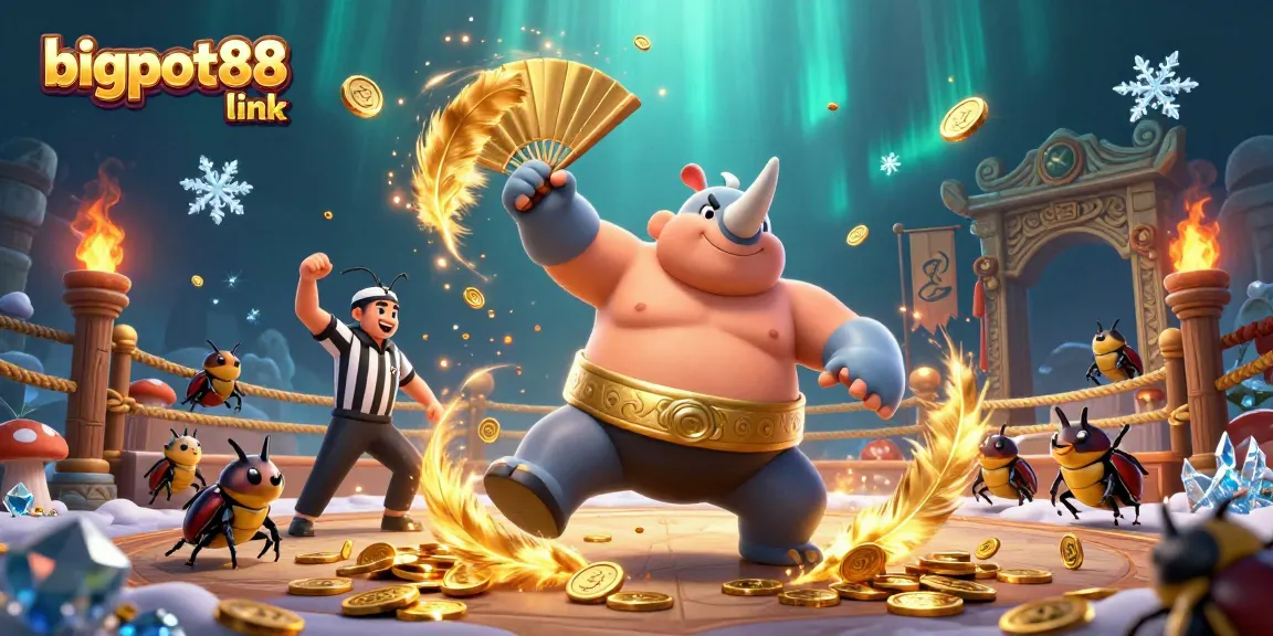 Experience the excitement at bigpot88 link, where the rhinoceros beetle champion stomps for gold rewards in an electrifying arena.