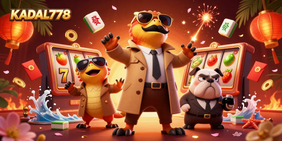 KADAL778 lures players in with three raptors in disguise entering a luxurious casino.