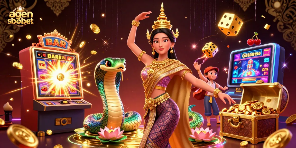 Experience thrilling gaming moments with agen sbobet in this captivating 3D casino scene.