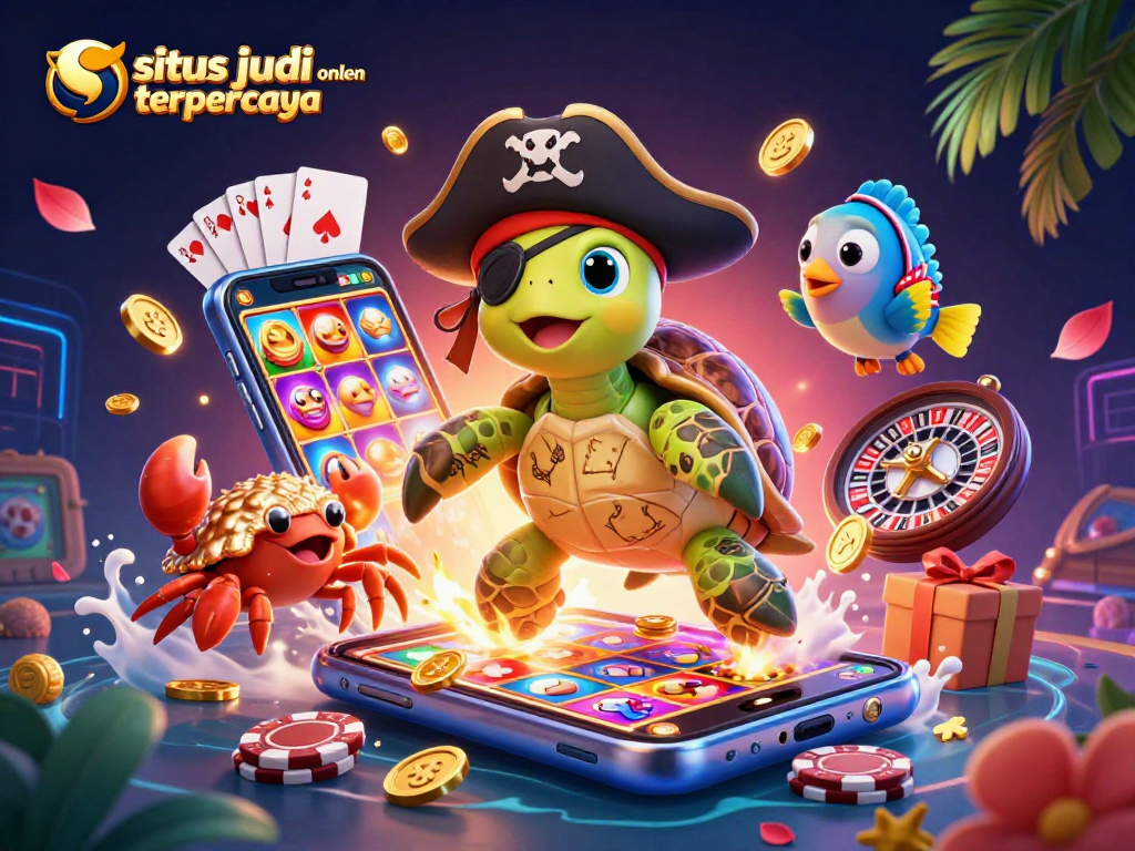 Permainan menarik di situs judi online terpercaya dengan karakter unik dan elemen kasino yang menghibur.