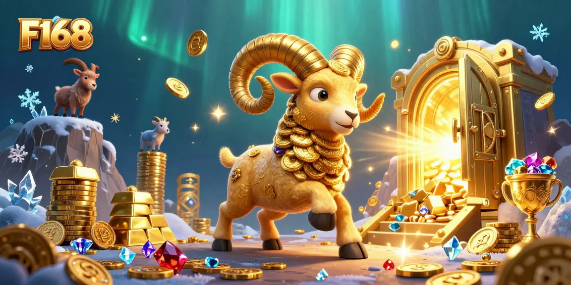 Experience excitement and winnings at F168 with a dynamic casino-themed vibrant illustration.