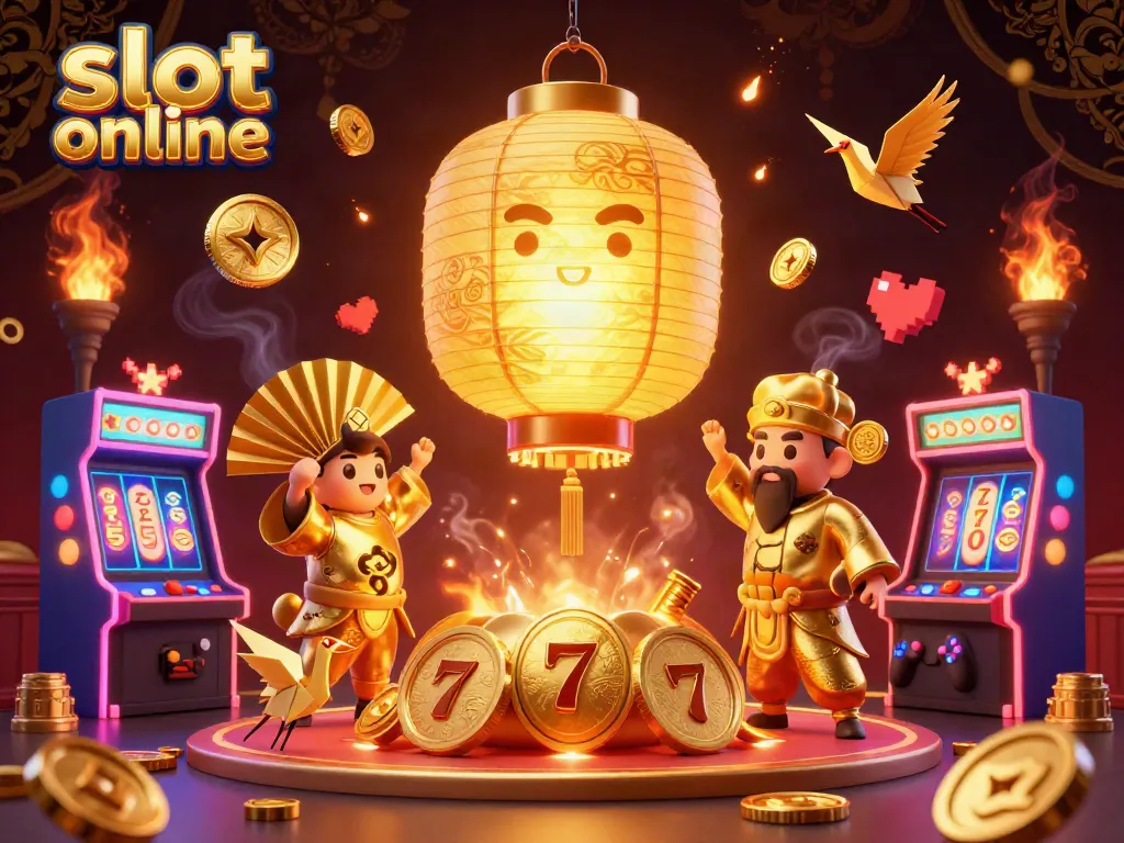 Experience engaging slot online gameplay with vibrant characters and dynamic game elements in an enchanting scene.