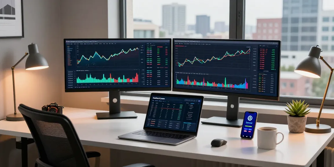 Stellar Lumens price prediction analysis in a modern cryptocurrency trading workspace with advanced technical charts.