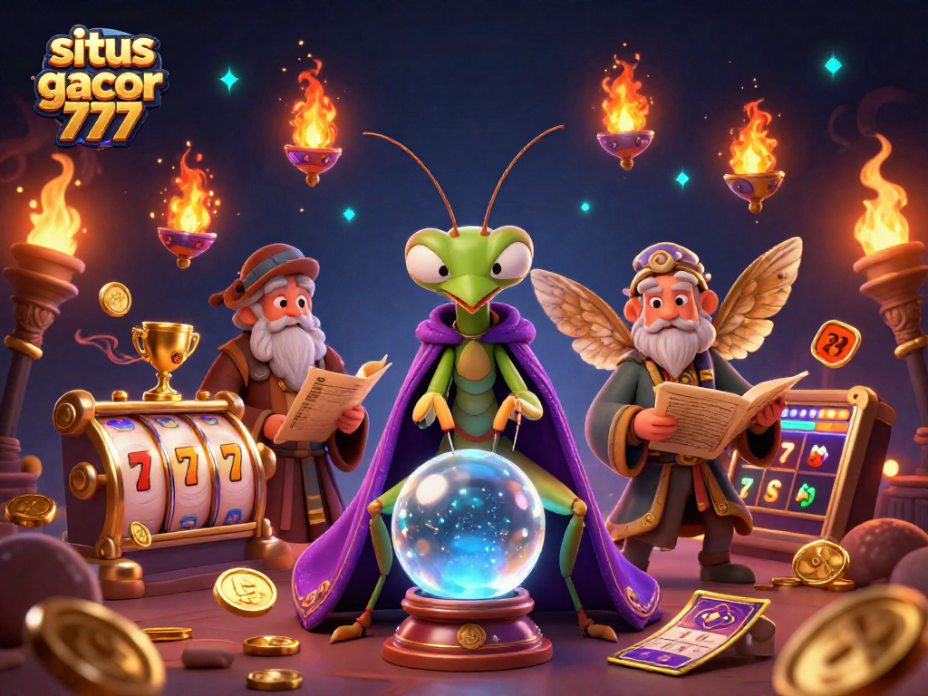 Experience the excitement of situs slot gacor 777 with vibrant characters and dynamic elements in a captivating casino scene.