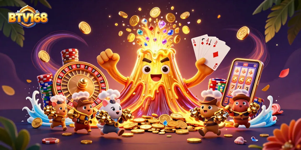 Experience the thrill of BTV168 with a vibrant casino eruption, rich in treasures and excitement!