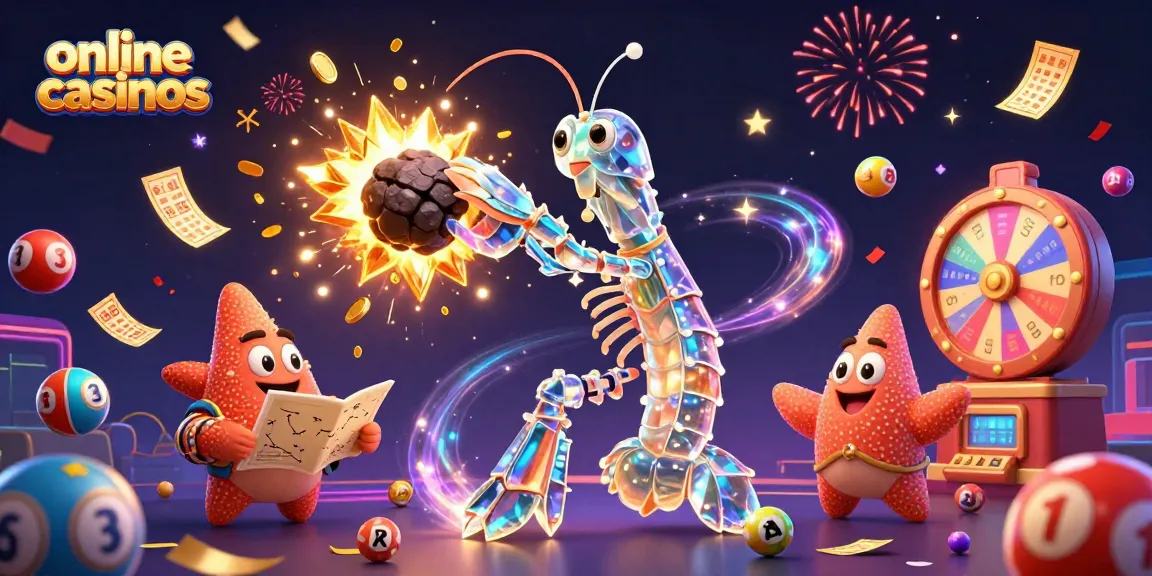 Engage with online casinos featuring dynamic 3D characters and vibrant game elements celebrating jackpots.