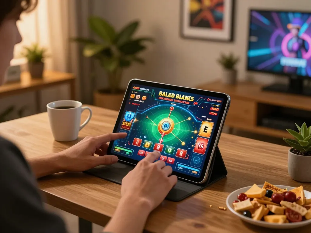 Engaged player at home enjoying online gaming experience at Hay88x