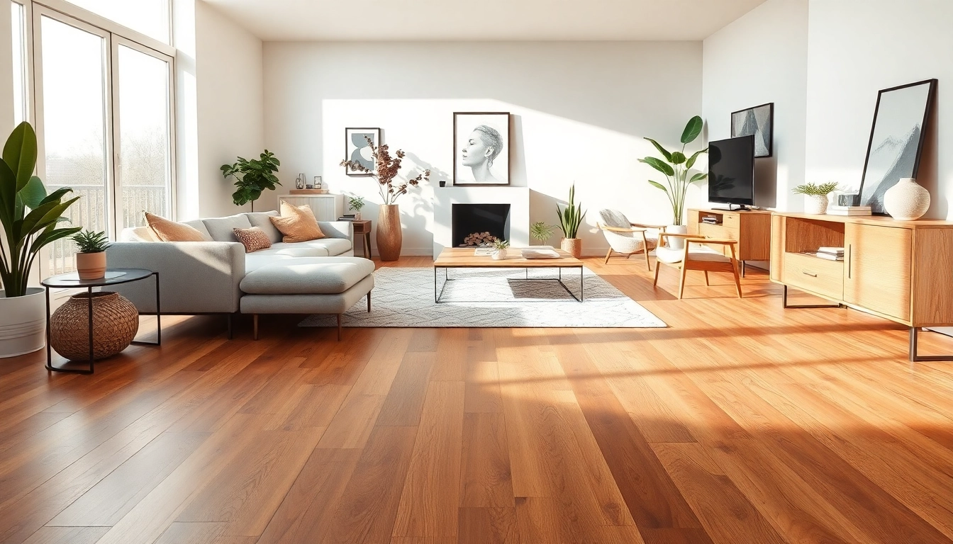 Showcasing lvt flooring in a beautifully designed contemporary living room.