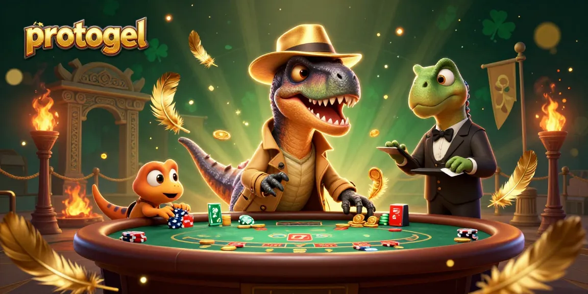 Watch the protogel velociraptor card counter in action while sneaky chips fly at a blackjack table.