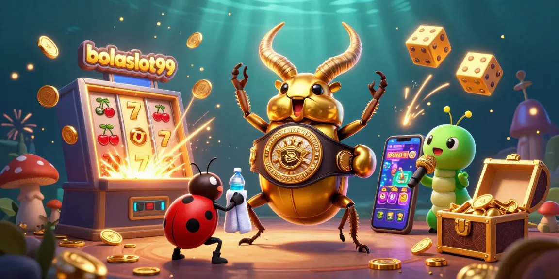 Experience the thrill of bolaslot99 with this dynamic 3D illustration showcasing exciting casino elements.