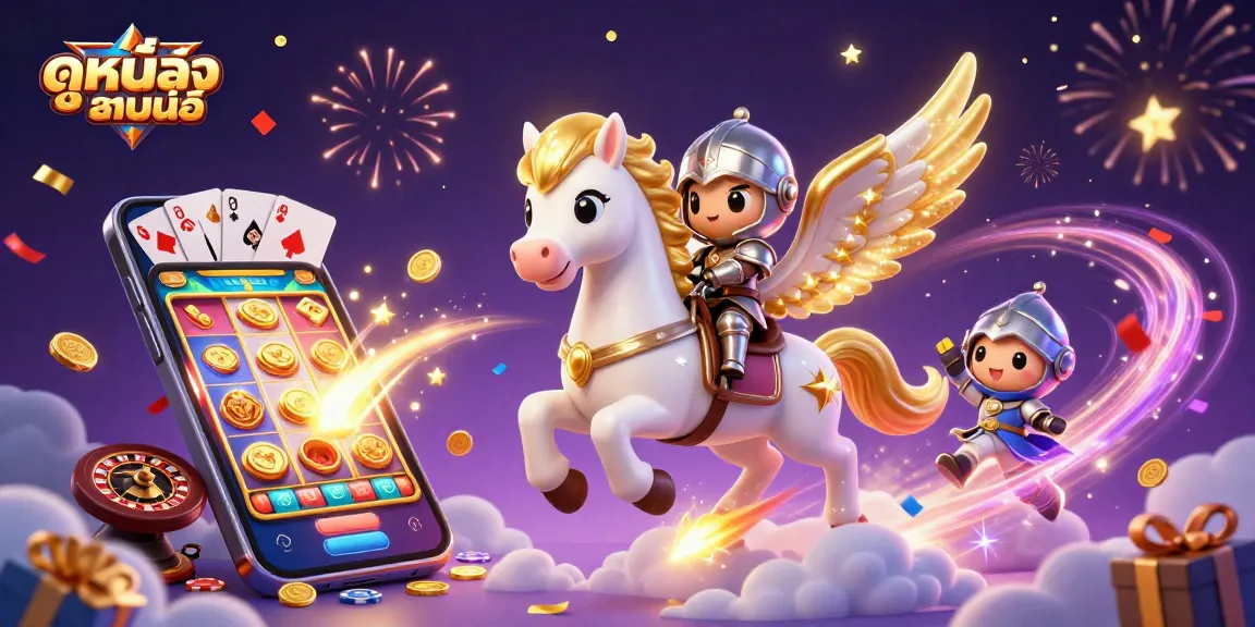 Engage in ดูหนังออนไลน์ with thrilling slot games amidst a magical scene of adventure.