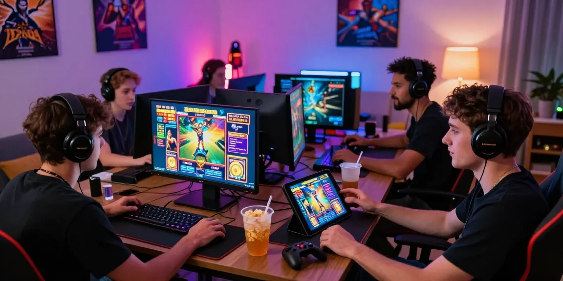 Permainan slot online diana4d yang mengasyikkan dengan pemain beragam di ruangan penuh energi.