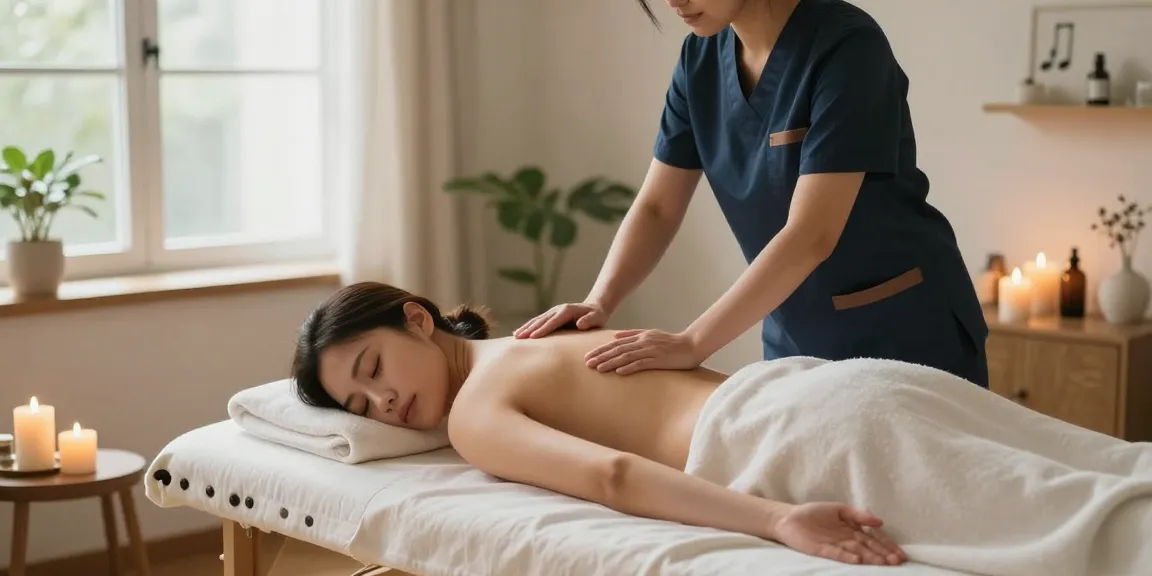 Experience luxurious 구로출장마사지 in a serene home setting with a professional therapist.