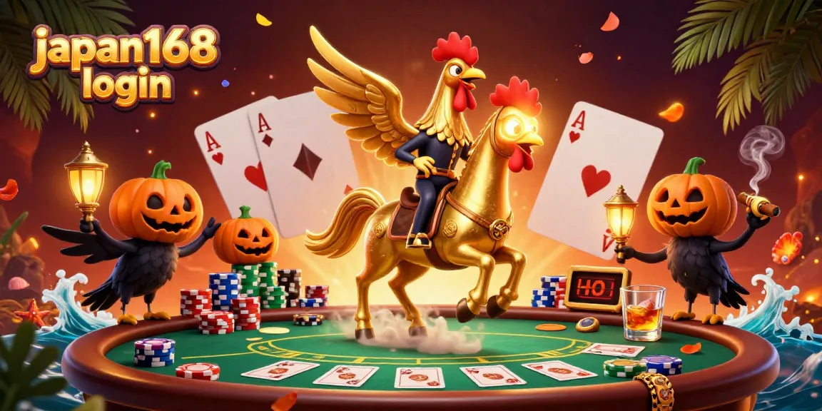 Experience thrilling gameplay with japan168 login in this vibrant 3D casino scene filled with poker excitement.