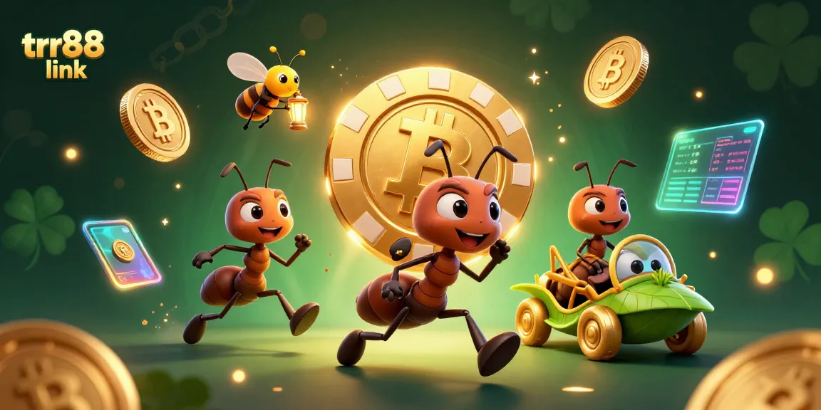 Engage with the trr88 link through an adventurous heist with cartoon ants and crypto elements.