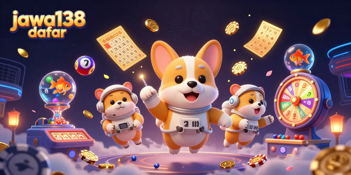 Permainan jackpot yang menarik di jawa138 daftar dengan corgi astronaut dan hamster pengendali di kasino luar angkasa
