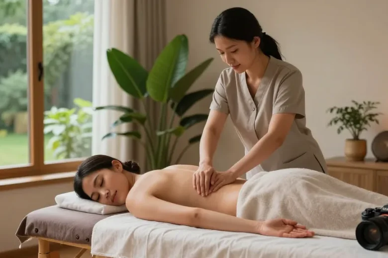 ノ원출장안마 service providing a serene at-home massage experience with professional therapist and relaxing ambiance.