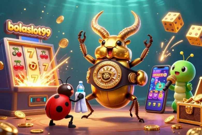 Experience the thrill of bolaslot99 with this dynamic 3D illustration showcasing exciting casino elements.